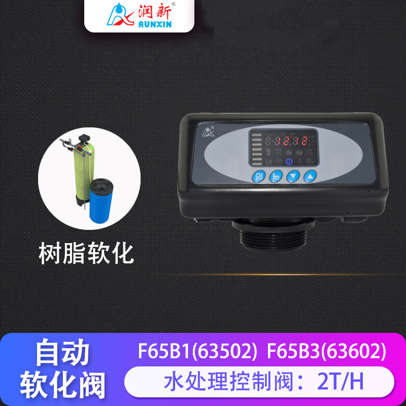Runxin Valve Runxin Softening Control Valve Fully Automatic Softening Valve Multi-way Valve 2 Tons F65B1 B3 63502