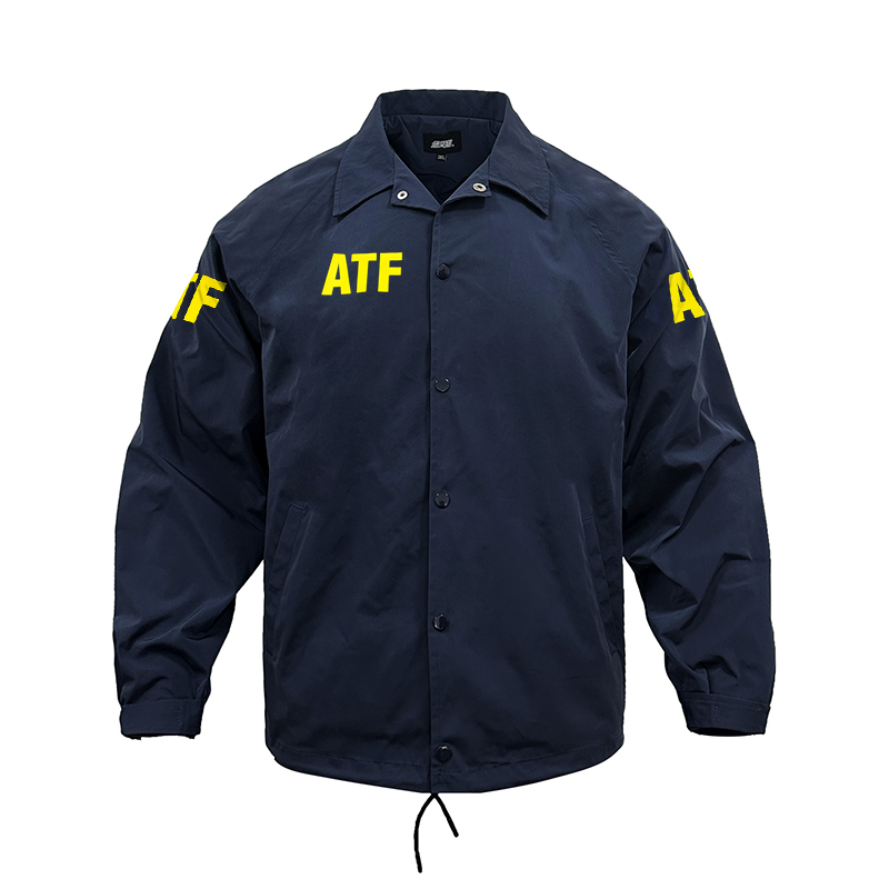 American Atf Identification Windbreaker Coach Jacket for Young Men, Spring and Autumn Thin Style, Explorer Workwear Jacket, American Casual Style