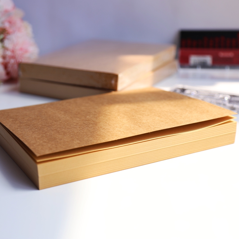 Concertino Small Concerto Kraft Paper Blank Notebook A5 Notebook Solid Color Blank Thick Kraft Notebook