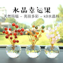 On-board Crystal Pendulum CREATIVE CHRISTMAS SAFE FRUITS GIFT CAR DECORATION SIMULATION POTTED PLANT INSIDE AGATE LUCKY FRUIT