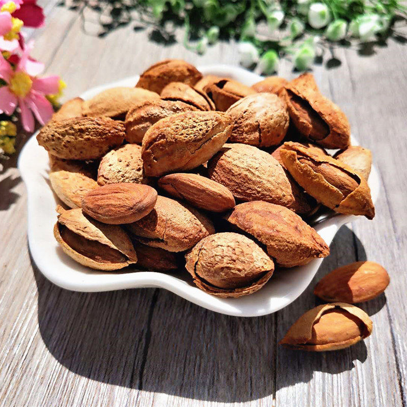 Chen Qi creamy almond 436g 218g bada almond kernel bag nuts fried goods