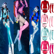 2mm wetsuit split womens long-sleeved top sunscreen warm Korean jellyfish snorkeling socks free floating deep diving wetsuit