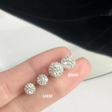 Маленькие изысканные серьги, медная брендовая глина, серебро 925 пробы, простой и элегантный дизайн