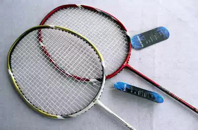 Special price carbon aluminum one composite carbon bow and arrow 10 couples badminton racket men and women beginner universal racket ymqp