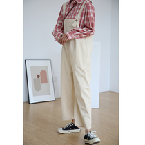 Flower gig K911 Black Minus Age Pure Cotton Casual Little Subback With Pants Woman Han Version Loose 100 Hitch Student Casual Pants