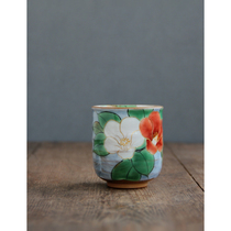 Spot Japanese original imported Jingzhe Qingshui Boasted Pottery as Red White Chun Pottery Soup Swallow Tea Cup Cup