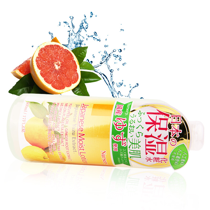 日本进口COSME大赏娜诗丽（Nursery）保湿化妆水500ml 柚子化妆水