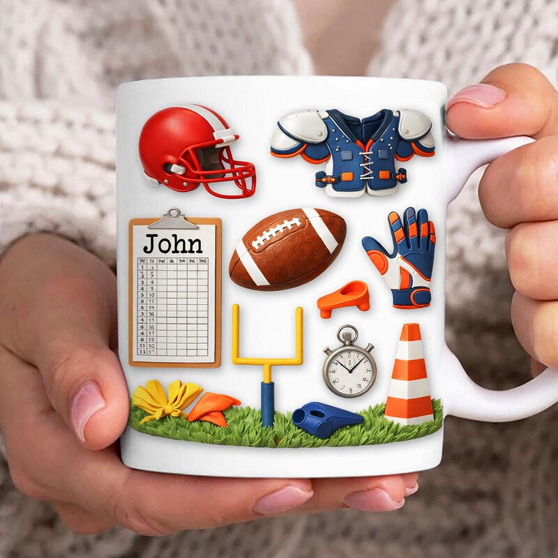 Rugby-Themed Ceramic Mug, Birthday Gift for Rugby Team Fans, Water Cup, Boyfriend’S Birthday
