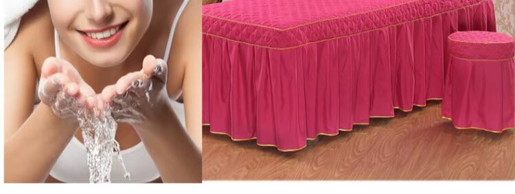 Beauty khăn trải giường gia đình bốn phong cách châu Âu giường massage thẩm mỹ viện điều trị Body đặt đặc biệt cung cấp miễn phí vận chuyển màu một mảnh đục - Trang bị tấm ga phủ giường spa