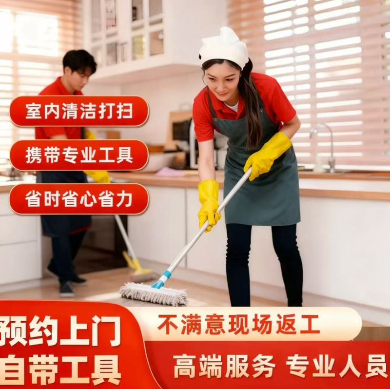 National Housekeeping Services: 3-Hour Cleaning Service for Entire Homes in Beijing, Shanghai, Shenzhen, Guangzhou, Etc. (