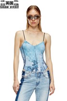Diesel Womens Clothing UK Direct Mail New Printed Tight Harness One-piece Suit A133000QIAD