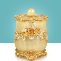 Eurostyle toothpick containing box light and luxurious Ins cotton sign box Living room Creative home portable dining table toothpick holder