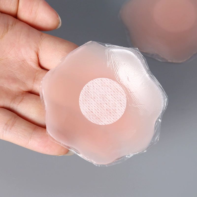 Dán sữa chống va chạm núm vú dán ngực dính thoáng khí silicone bơi không thấm nước cô dâu đầm nữ
