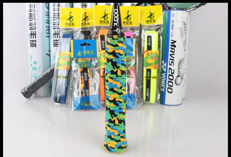 5 chính hãng Kang di chuyển vẻ đẹp cầu lông vỗ tay cao su ngụy trang mồ hôi với vợt tennis cần câu cao su chống trượt vành đai vợt cầu lông công thủ toàn diện