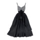 Seaside holiday beach skirt checkerboard spelling waist sleeveless a-line dress fashion open back big swing long skirt