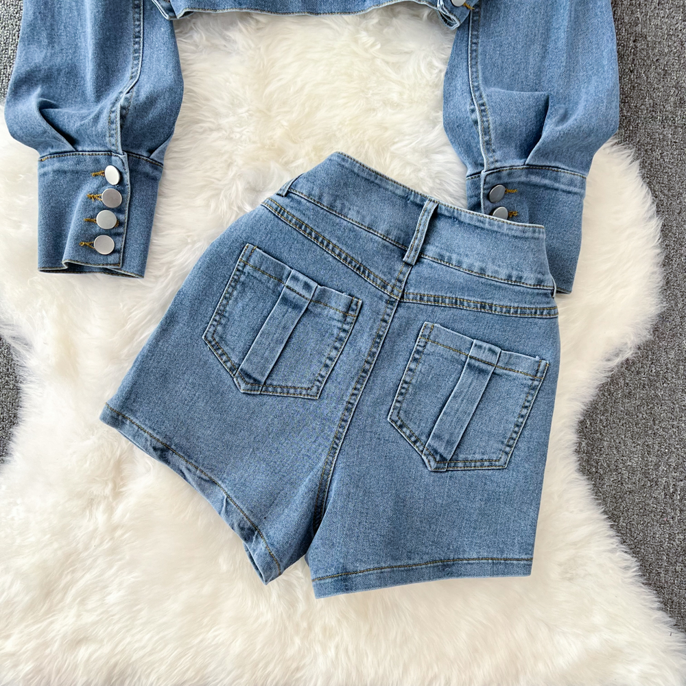 Dagelijks Straat Vrouwelijk Eenvoudige Stijl Effen Kleur Polyester Gecoördineerde Korte Broek Set Shorts display picture 20