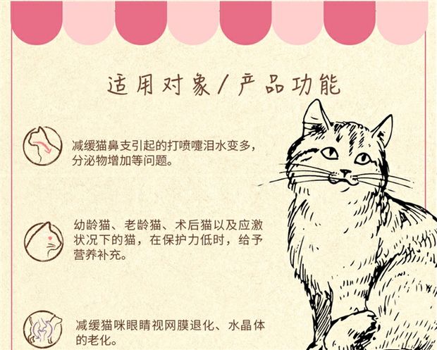 Lysine mèo bột mèo hắt hơi lạnh mũi mèo mèo đặc biệt amoniac Meide catamine herpes virus - Cat / Dog Health bổ sung sữa precaten