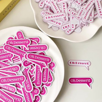 Cake logo insert card custom birthday baking insert card label dessert shop custom small insert card design