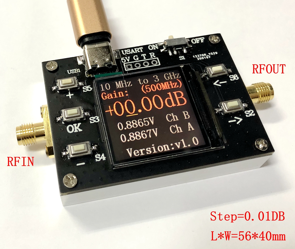 1pc 0 ~ 2700 MHz RF gain and phase detector HP380 power meter