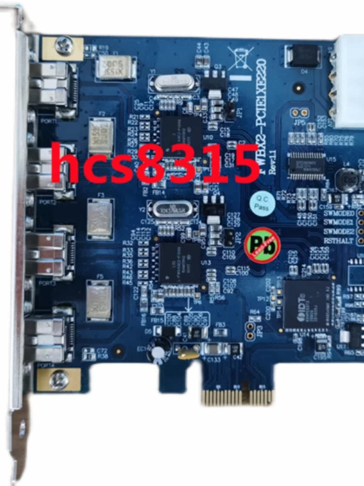 TEXIN TAIWAN IOI FWBX2-PCIE1XE220 4-인터페이스 1394B 캡처 카드 협상