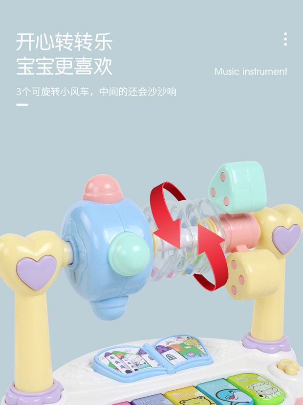 Bé câu đố nhạc điện tử piano 3-6-12 tháng tuổi - Đồ chơi âm nhạc / nhạc cụ Chirldren đàn piano đồ chơi cho bé
