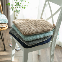 Winter pure plush chair cushion sedentary butt-shaped horseshoe shape anti-slip thickness chair cushion office cushion