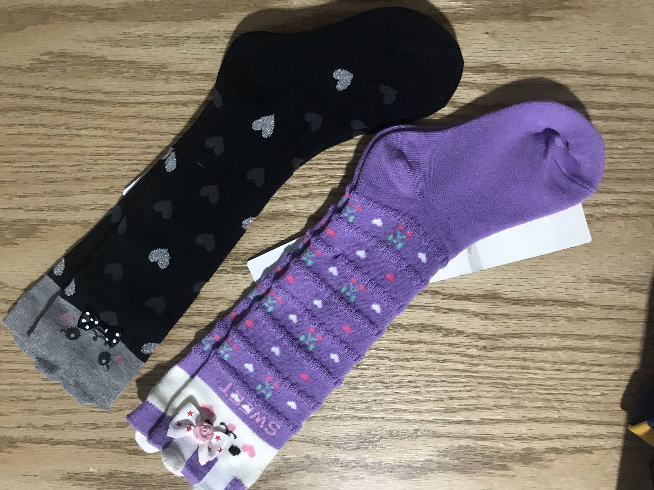 Export day single tail goods girls kitten in tube socks two pairs into