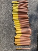 Water soluble pencils of monochrome yellow wood rod 20