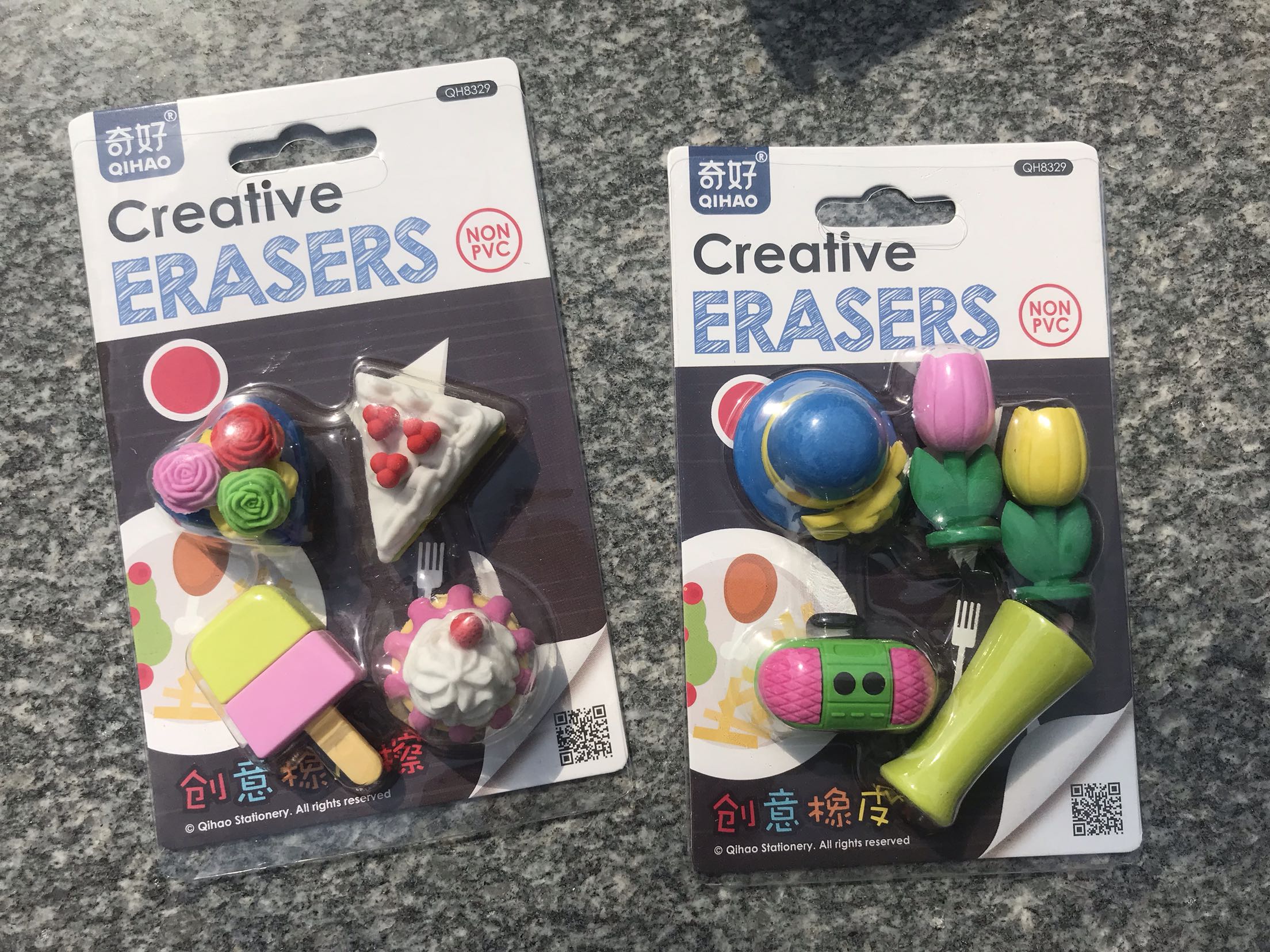Two cards on the creative garden creative eraser diagram