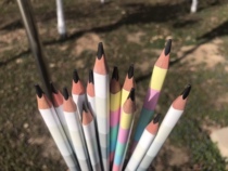 The outer positions of 9mm pencil in the rough position of the triangle pencil 50 HB model length 17 5cm