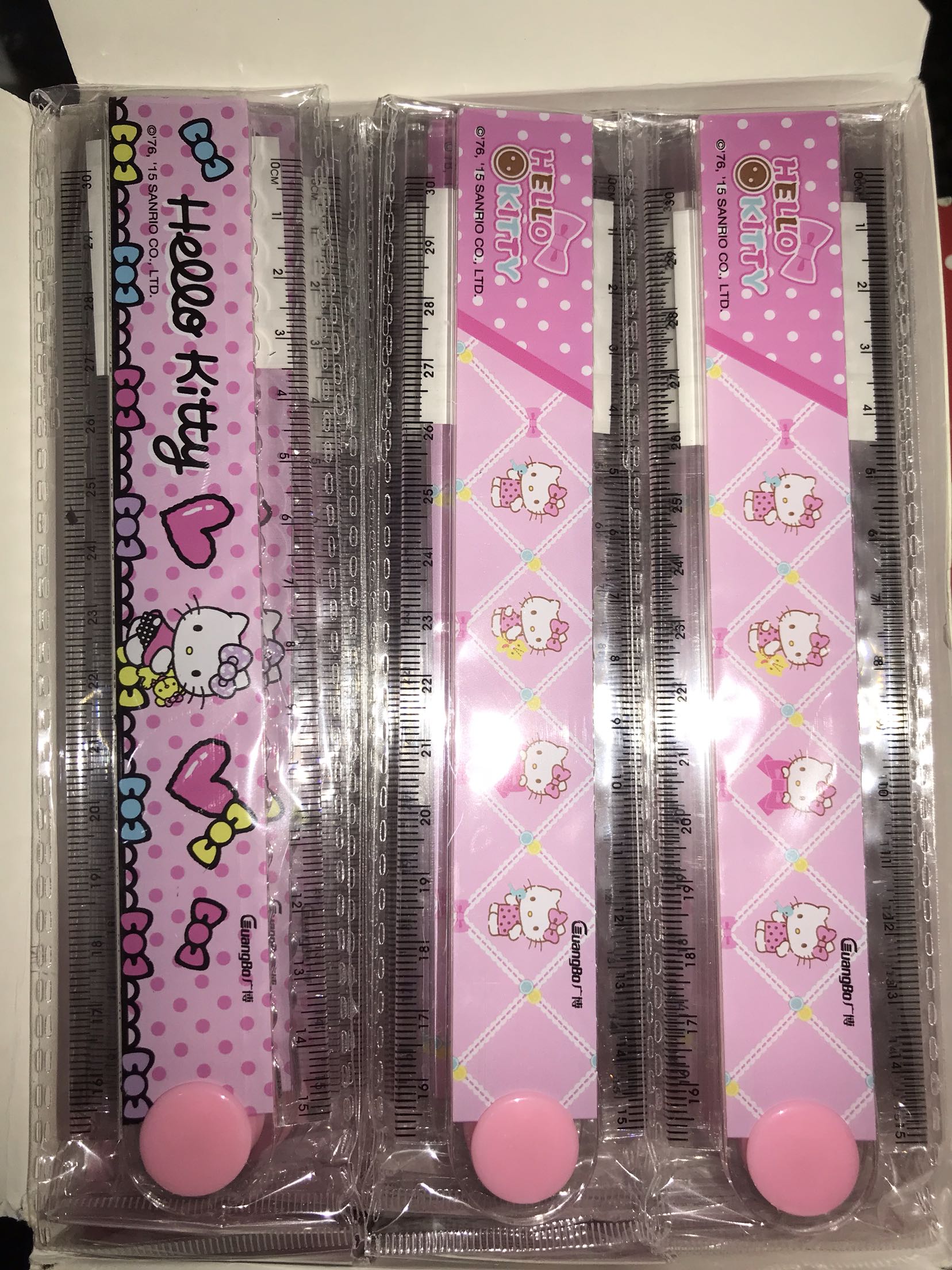 2 Guangbo Hello Kitty HELLO KITTY Plastic Ruler Folding Ruler