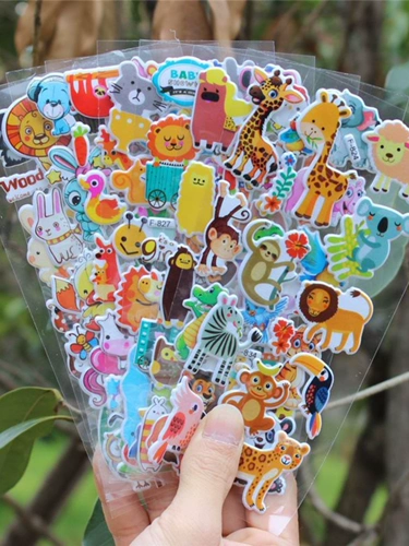 Детские мультяшные трехмерные цифровые наклейки, награда для детского сада для принцессы, наклейка, в 3d формате