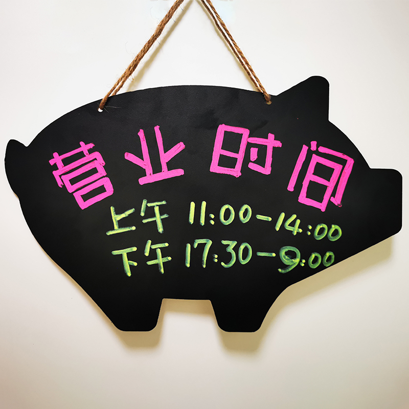 Double sided writable styling Hanging advertising small blackboard Home WIFI Remain message board Handwritten Goods Promotion Placard