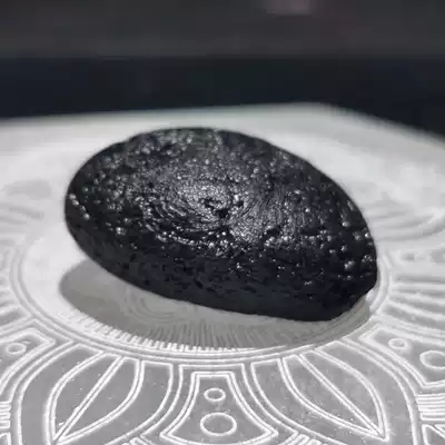 And beauty Crystal Mexican black meteorite stone ball foot refining