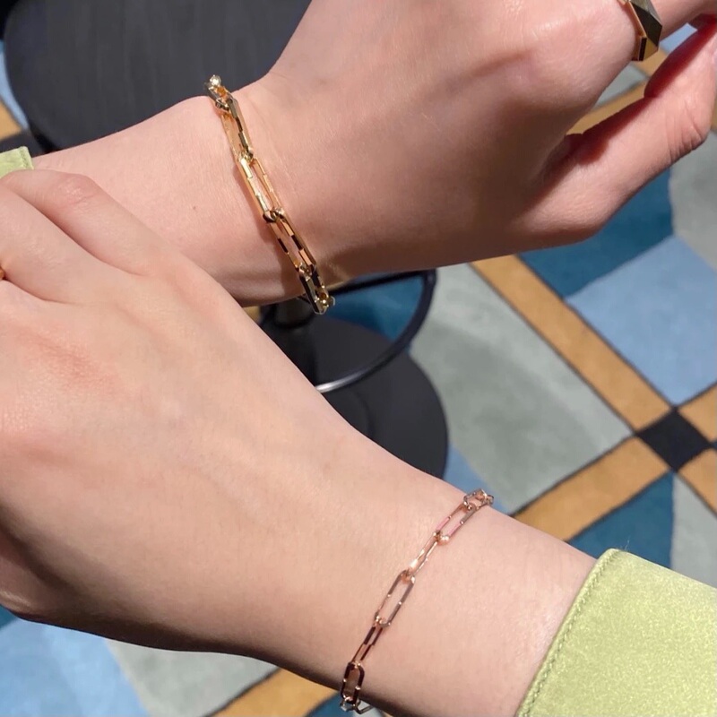 Authentic Gucci Jewelry from Hong Kong Store, Same Model as Worn by Xiao Zhan, Thick and Thin Link to Love Bracelet for Men and Women