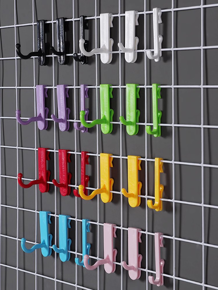 Hook Mesh Sheet Nail Free Plastic Hook Barbed Wire Shelf Wall Wall Display Hook Kindergarten Admission Free-Taobao