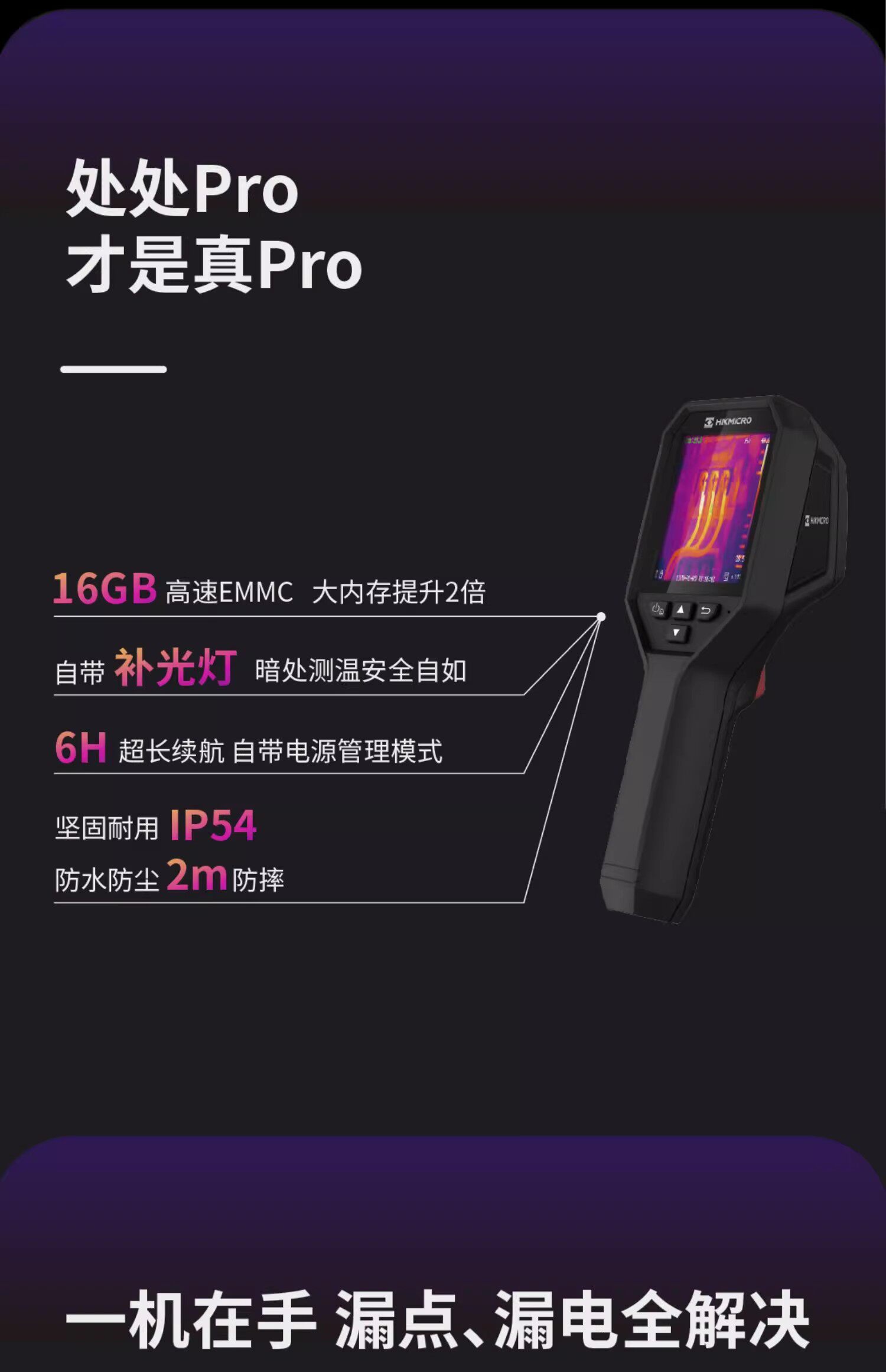 Тепловизор 海康威视h21pro h23热成像仪地暖水管测漏可选微距镜头智能检测 Hikvision
