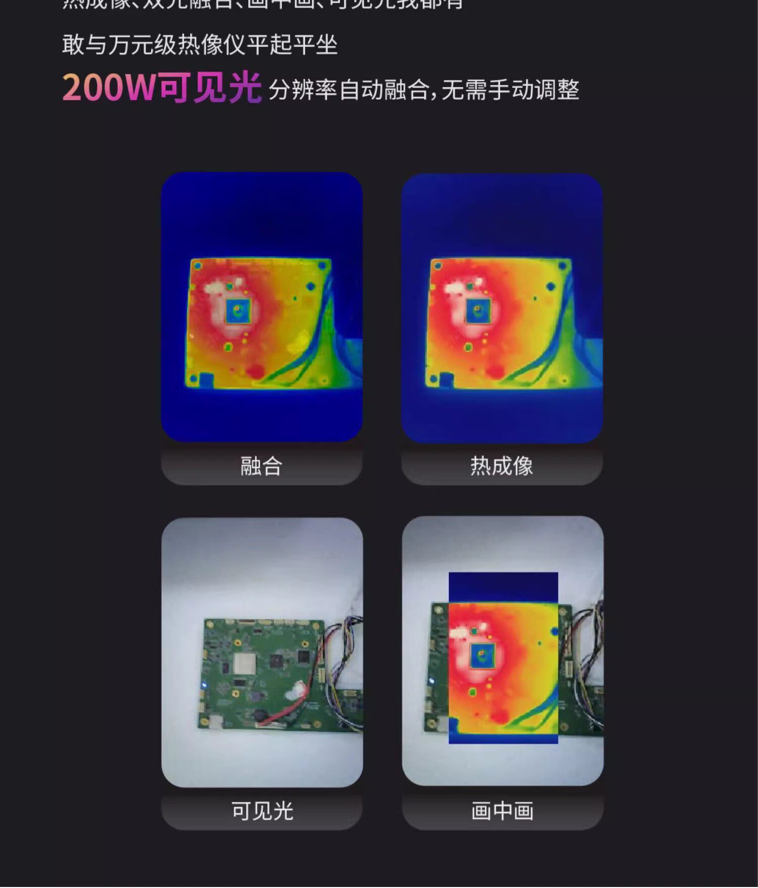Тепловизор 海康威视h21pro h23热成像仪地暖水管测漏可选微距镜头智能检测 Hikvision