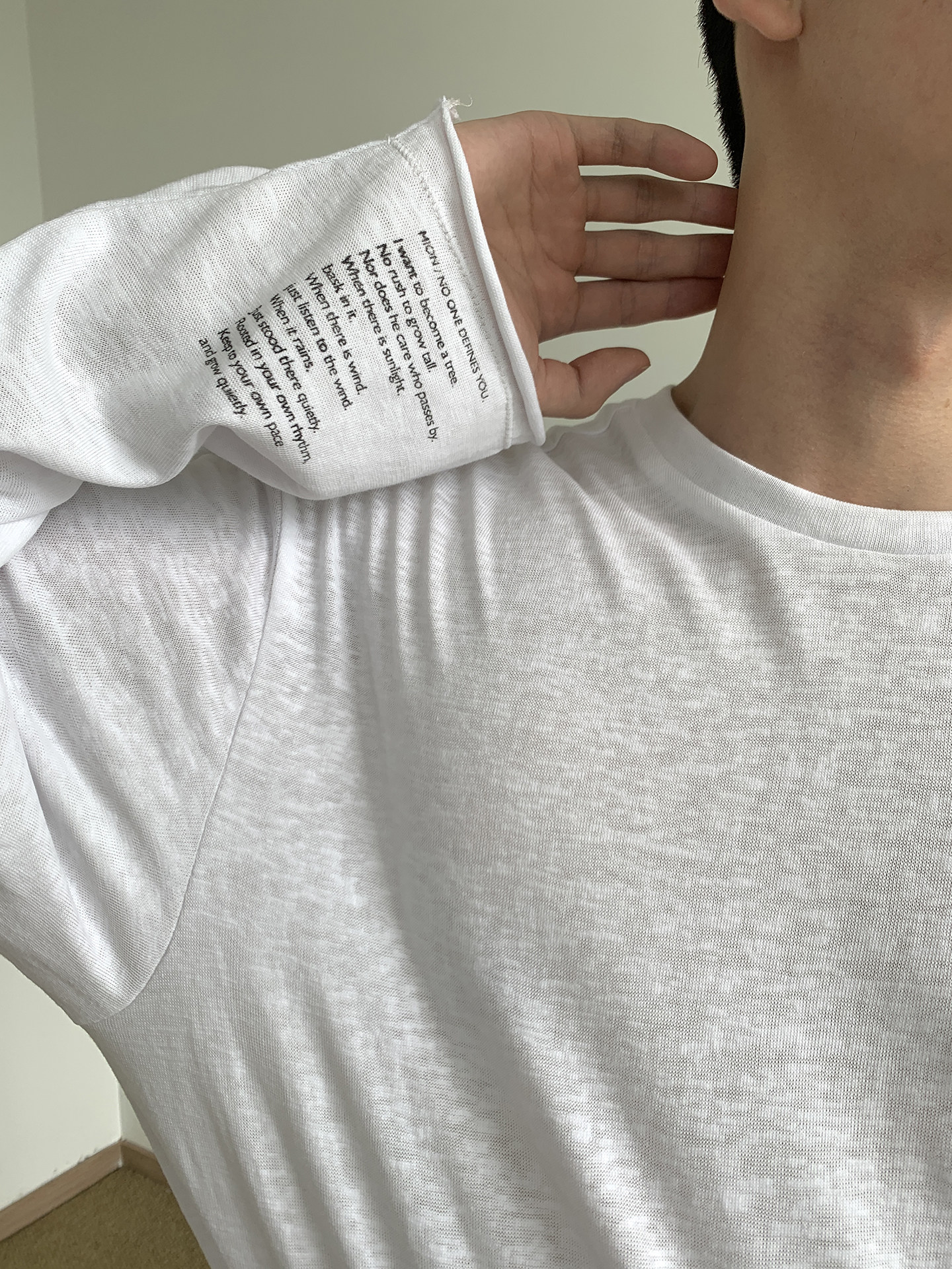 MION Relaxed Slub Cotton Long-Sleeve Tee