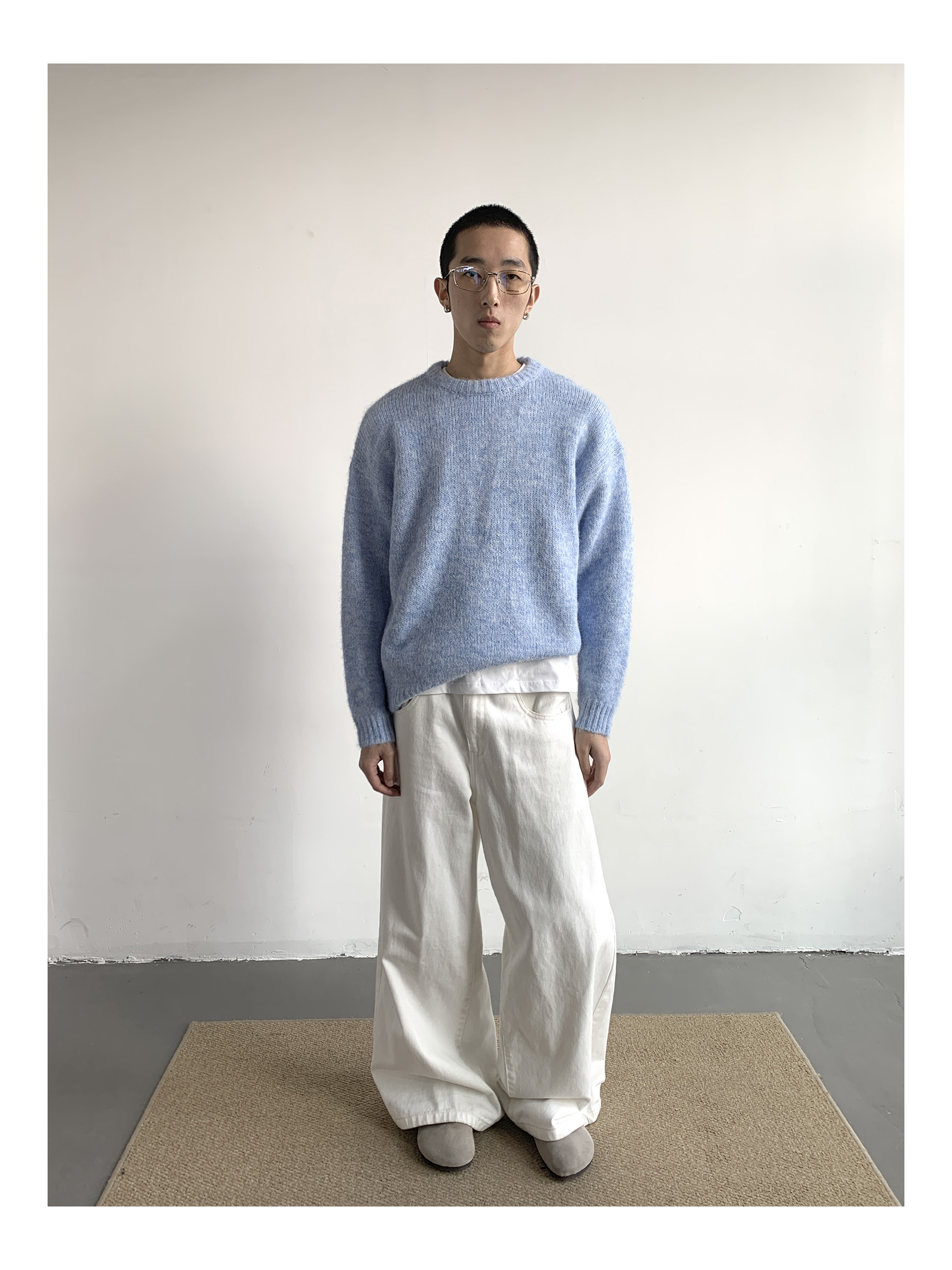 MION Thickened Wool Knit Sweater