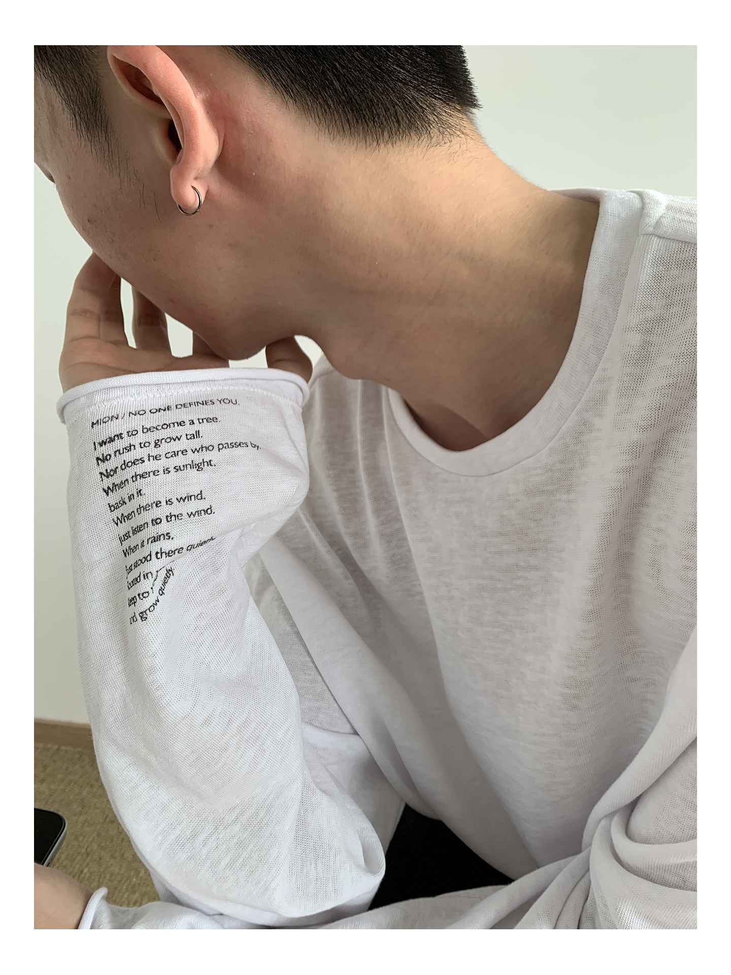 MION Relaxed Slub Cotton Long-Sleeve Tee