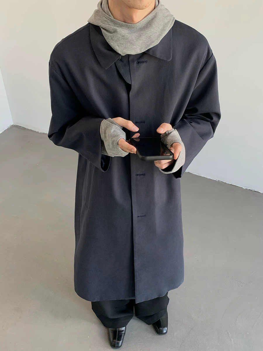 Осеннее trench coat, длинная куртка для мужчин и женщин, стиль высокого качества, городской стиль