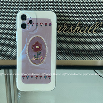 Yoona Home for iPhone12promax mobile phone case blue cute flower Apple 12 soft shell all bag