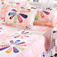 Chăn bông gòn đơn mảnh 100% chăn đôi 1.8m váy ngủ phần 200x230 đơn giản trải giường ga giường viền họa tiết