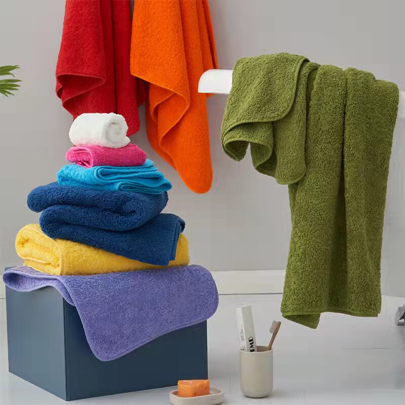 Loucchi Home Dingliu: Marshmallow Egyptian Cotton Single Washed Craft Luxury Towel and Bath Towel Set Loucchi Home Dingliu: Marshmallow Egyptian Cotton Single Washed Craft Luxury Towel and Bath Towel Set