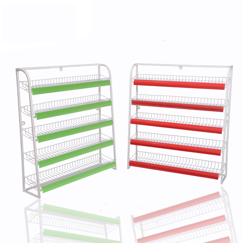 Supermarket shelves cashier's silver counter small shelf convenience store collection desk front scooters shop snacks Chewing Gum Show Shelf