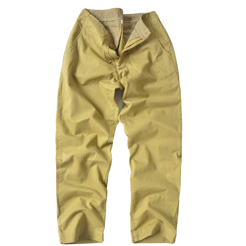 Original special retro casual pants overalls Chino pants ChinoPants loose version padded cotton khakis