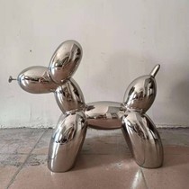 Model House sculpture ornaments stainless steel Mirror Balloon Dog Public Art soft decoration sketch storefront display