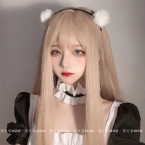 Orange taste meow: Japanese kitten hair stirrup wool ball cat ears cute hair clip haired fox ear selfie prop