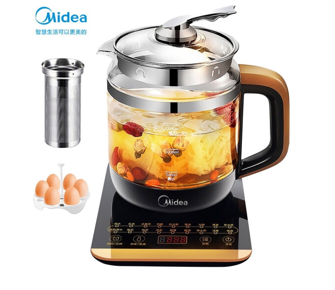 Midea health pot Quick cooker Kettle Boiling water Boiling Camellia tea quick cooker 1 5L filter WGE1703b